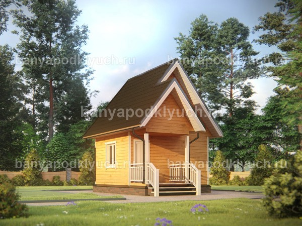Баня из бруса 5 на 4 м